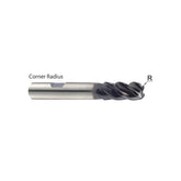 4 Flute Standard Length TitaNox-POWER End Mills Corner Radius .010/.030/.060/090/.125/.190 UGMG43 Series - Big-tools Industrial Supply Tools for Metal Cutting