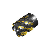 4S-TES-R-11V Extended flute shell mills for exotic material machining with unique rigid V-bottom positive square SVK(H)T inserts of four convex cutting edges without mismatch - Big-tools Industrial Supply Tools for Metal Cutting