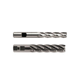 8% COBALT (M42) Flat Shank E2040 / E2162 & HSS (M2) Flat Shank E1040 / E1162 Series, HSS Co8 & HSS, 4&6 Flute Long Length Center Cutting COBALT & HSS End Mills 1/4~1