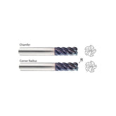 Carbide 5 Flute Extended Length  TitaNox-POWER End Mills Chamfer GMG24, GMG26 Series /Corner Radius GMG28, GMG30Series - Big-tools Industrial Supply Tools for Metal Cutting