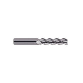 Flat Shank E5982 & E5984 Series , Carbide, 3 Flute 45° Helix Long Length & Corner Radius ALU-POWER HPC End Mills 1/4~1