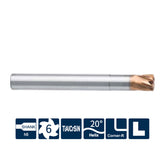 G-FH200-R6-H  6 Flutes, Corner Radius - Big-tools Industrial Supply Tools for Metal Cutting
