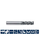 G-PP300-C4 4 Flutes, Square, with Variable Helix (Chamfer on Tip) - Big-tools Industrial Supply Tools for Metal Cutting