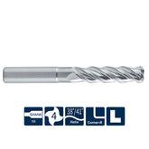 G-SA300-SF-RN4 4 Flutes, Corner Radius, Long Neck - Big-tools Industrial Supply Tools for Metal Cutting
