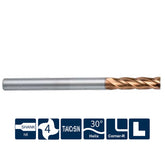 G-SH260-RH4-H  4 Flutes, Corner Radius, Long Shank - Big-tools Industrial Supply Tools for Metal Cutting