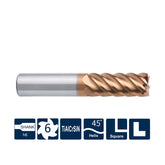 G-SH260-SL6-H  6 Flutes, Long Flute, Square - Big-tools Industrial Supply Tools for Metal Cutting