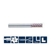 G-SH360-S6  6 Flutes, Standard Length,Square - Big-tools Industrial Supply Tools for Metal Cutting