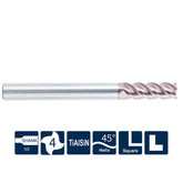 G-SH360-SH4A 4 Flutes, Long Shank Length,Square - Big-tools Industrial Supply Tools for Metal Cutting