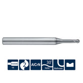 G-SM200-TP2 2 Flutes, Ballnose, with Long Neck - Big-tools Industrial Supply Tools for Metal Cutting