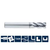 G-SN200-RH4  4 Flutes, Corner Radius, with Unequal Tooth Pitch, Long Shank - Big-tools Industrial Supply Tools for Metal Cutting