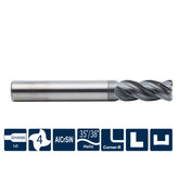 G-SP210-R4 4 Flutes, Corner Radius,Variable Helix - Big-tools Industrial Supply Tools for Metal Cutting