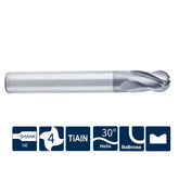 G-SS600-B4 4 Flutes, Ballnose - Big-tools Industrial Supply Tools for Metal Cutting