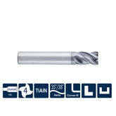 G-SS600-RS4 4 Flutes, Corner Radius, Stub Length - Big-tools Industrial Supply Tools for Metal Cutting