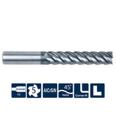 G-ST210-RL5 5 Flutes, Cornor Raidus, with Unequal Tooth Pitch and Long Flute - Big-tools Industrial Supply Tools for Metal Cutting