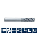 G-ST210-RN4  4 Flutes, Cornor Raidus, with Unequal Tooth Pitch and Long Neck - Big-tools Industrial Supply Tools for Metal Cutting
