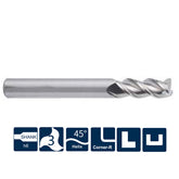 G-UA100-R3 3 Flute Corner Radius Endmills - Big-tools Industrial Supply Tools for Metal Cutting
