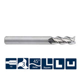 G-UA100-S3 3 Flute Square Head Endmills - Big-tools Industrial Supply Tools for Metal Cutting