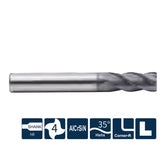 G-UP210-R4 4 Flute Corner Radius Coated Endmills - Big-tools Industrial Supply Tools for Metal Cutting