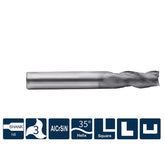 G-UP210-S3 3 Flute Square Head Coated Endmills - Big-tools Industrial Supply Tools for Metal Cutting