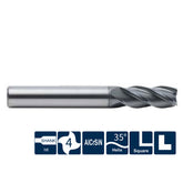 G-UP210-SC4 4 Flute Square Head Acute Angle Coated Endmills - Big-tools Industrial Supply Tools for Metal Cutting