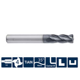 G-US200-R4 4 Flute Corner Radius Coated Endmills - Big-tools Industrial Supply Tools for Metal Cutting