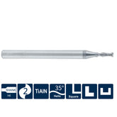 G-US260-S2/SS2  2 Flutes, Standard Length / Stub Length, Square - Big-tools Industrial Supply Tools for Metal Cutting
