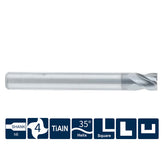G-US260-SS4B  4 Flutes, Square, Stub Length, for Finishing - Big-tools Industrial Supply Tools for Metal Cutting