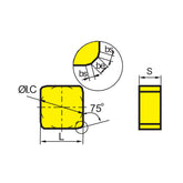 SN** Milling inserts SNKN1204/1504ENN - Makotools Industrial Supply Tools for Metal Cutting
