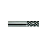 Plain Shank E5058 Series, Carbide, 6 Flute 40° Helix Regular Length CARBIDE End Mills 3/16~3/4