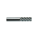 Plain Shank E5067 Series, Carbide, 5 Flute 45° Helix Regular Length CARBIDE End Mills 1/8~1