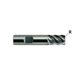 Flat Shank E5056 & E5057 Series, Carbide, 5 Flute 45° Helix Stub & Regular Length Fine Pitch Roughing Corner Radius CARBIDE End Mills 3/8~1