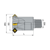 QCH series QCH-SPGT-Q  QCH-16/20-SPGT05-Q10/012-45-03/04 - Makotools Industrial Supply Tools for Metal Cutting