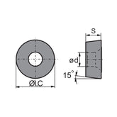 RD** milling insert RDKW10T3/1605MO RDKW0702MO-1/2 - Makotools Industrial Supply Tools for Metal Cutting