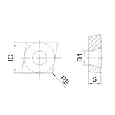Fine Boring Inserts G-TBGT060102L-P G-TBGT060104L-P - Big-tools Industrial Supply Tools for Metal Cutting