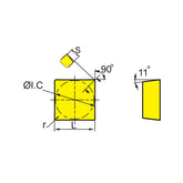 SP** Milling inserts SPMR090304/8 SPMR120304/120308/120312 - Makotools Industrial Supply Tools for Metal Cutting