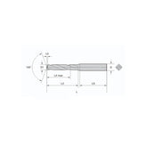 Solid carbide drill VBH,High hardness material 3XD, Internal Coolant D9.3~13.1 - Makotools Industrial Supply Tools for Metal Cutting