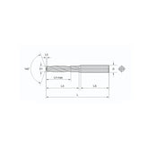 Solid carbide drill VBH,High hardness material 5XD,Internal Coolant D3~5.3 - Makotools Industrial Supply Tools for Metal Cutting