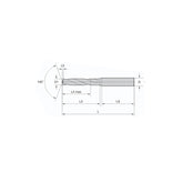 Solid carbide drill VBN, Aluminum copper and other non-ferrous metal materials 8XD, Internal Coolant D17.1~20 - Makotools Industrial Supply Tools for Metal Cutting