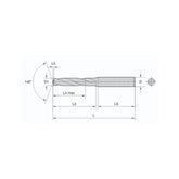 Solid carbide drill VBX Steel and cast iron material  5XD Without Coolant D3~5.3 - Makotools Industrial Supply Tools for Metal Cutting