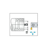 TTI R/L Tool holder for grooving A - Big-tools Industrial Supply Tools for Metal Cutting