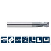 G-UP210  2 Flutes Standard Length Square Endmills for General Machining of Steel - Big-tools Industrial Supply Tools for Metal Cutting