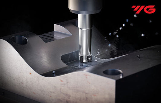 High-Feed Machining Using YG HF4 Mill ENMX Inserts