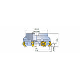 12D-TF45-R-10 45° Face mills with reinforced 12 cutting edges inserts of high positive angle for general milling in max. depth of cut ap 5.0 mm - Big-tools Industrial Supply Tools for Metal Cutting
