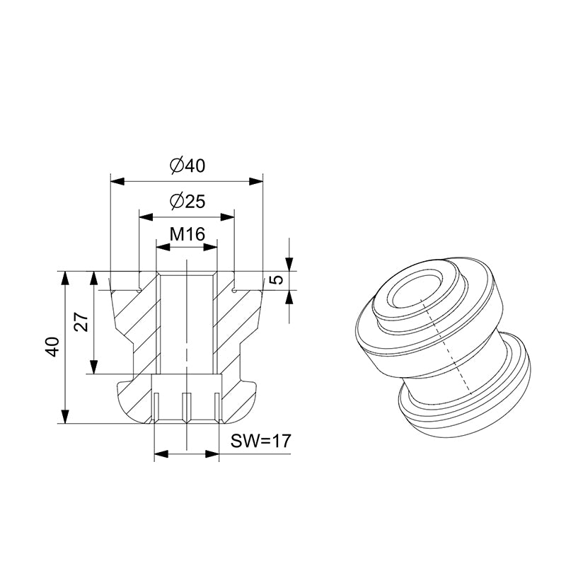 138 Standard Pull Nail BZ300-WA-M16-138 BZ300-WB-M16-138 - Big-tools Industrial Supply Tools for Metal Cutting