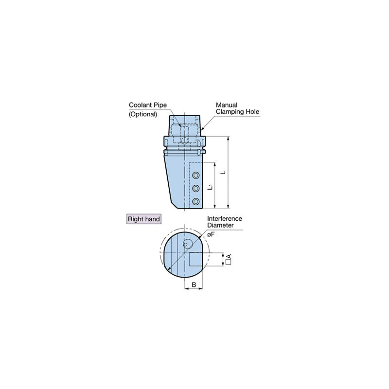 180° Type For Various Operations Including External Turning, Grooving And Threading Square Tool Holder