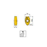 2FB 16/20/25-ML Double-sided ball nose inserts with two helical cutting edges for roughing & semi-finishing for high temperature alloys and stainless steels - Big-tools Industrial Supply Tools for Metal Cutting