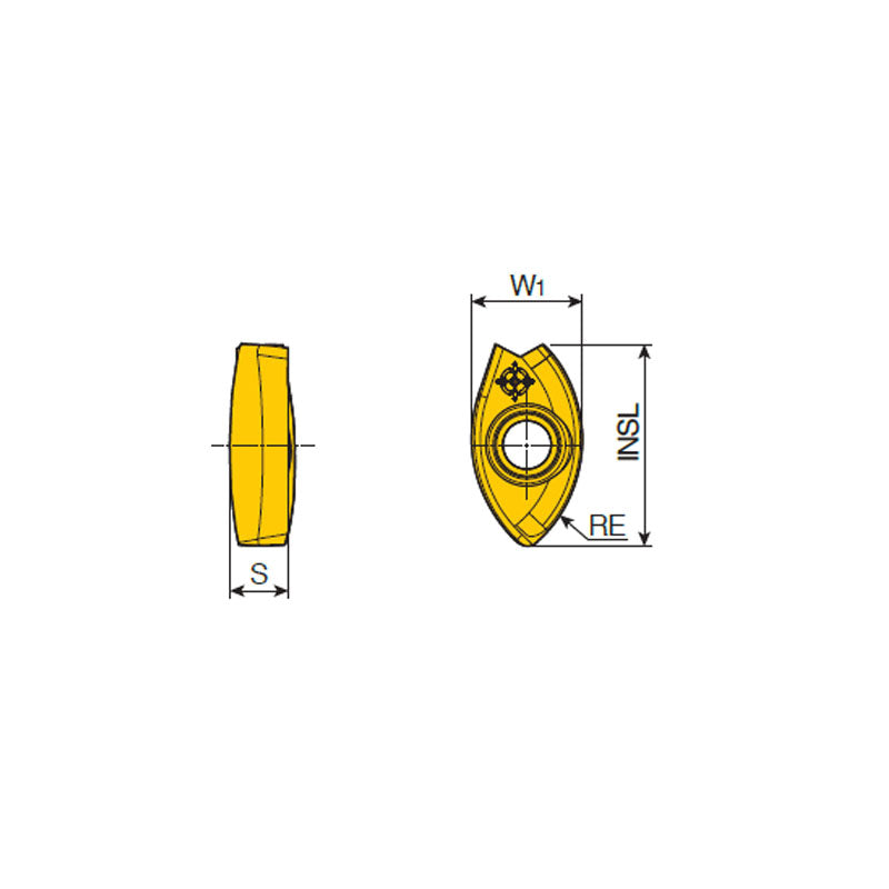 2FB 16/20/25/30/32-M. Double-sided ball nose inserts with two helical cutting edges for roughing & semi-finishing in general applications - Big-tools Industrial Supply Tools for Metal Cutting
