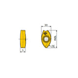 2FB 16/20/25/30/32-M. Double-sided ball nose inserts with two helical cutting edges for roughing & semi-finishing in general applications - Big-tools Industrial Supply Tools for Metal Cutting