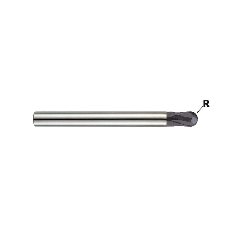 2 Flute 15° Helix Stub Cut Length Ball Nose Carbide X-Power Pro End Mills GM109 Series Plain Shank