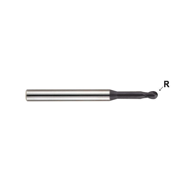 2 Flute Ball Nose for Rib Processing Carbide X-Power Pro End Mills GM967 Series Plain Shank